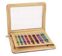KnitPro KP47404 Zing Knitting Pins Circular Interchangeable Deluxe Set, Aluminium, Multi-Colour, 23 x 18 x 8 cm