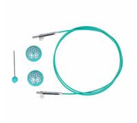 KnitPro Mindful Fixed Int. Cable for 80cm Needle - 3pcs, Blue