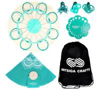 Knitpro Mindful Serenity Set 40 inch Circular Knitting Needles Size 1, 2, 3, 4, 5, 6, 7, 8 Magic Loop with Gauge, Stitch Markers & More, Fabric Case with Project Bag