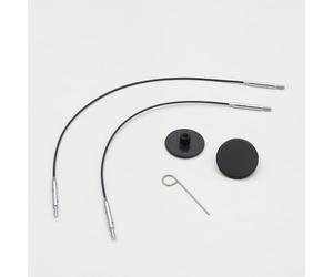 KnitPro Mini Cable Set 27 and 30cm Black - 1pc