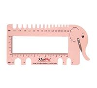 KnitPro Needle & Crochet View Sizer with Yarn Cutter-Blush, 30 x 35 x 30 cm