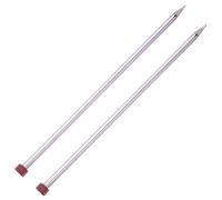 KnitPro Nova Cubics Metal 30cm Straight Single Pointed Square Knitting Needles