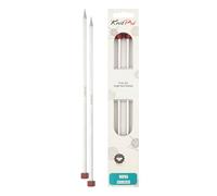 KnitPro KP12300 35 cm x 5.5 mm Nova Cubics Single Pointed Needles, Shiny Brass