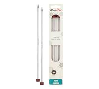 KnitPro Knitting Needles Nova Cubics Single Point 35 cm x 6 mm Shiny Brass