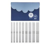 KnitPro Nova Double Pointed Needle Set - 9 x 15cm Double Ended Knitting Pin Sets of 5 Nova Deluxe Set for Beginners, Professionals & Gift Set, Silver