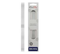 KnitPro 20 cm x 2.75 mm Nova Double Pointed Needles, Silver