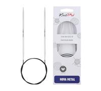 KnitPro 60 cm x 3 mm Nova Fixed Circular Needles, Silver