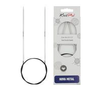 KnitPro Fixed Circular Needles Nova - 80 cm x 2.5 mm - Silver