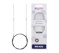 KnitPro 150 cm x 2 mm Nova Fixed Circular Needles, Silver