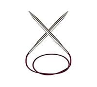 KnitPro Nova Metal: Knitting Pins: Circular: Fixed: 150cm x 4.00mm in Silver KnitPro Silver