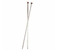 KnitPro Nova Metal: Knitting Pins: Single-Ended: 40cm x 7.00mm