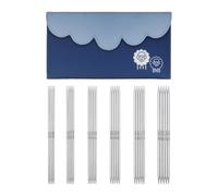 KnitPro Nova Metal Starter Double Ended Knitting Needle Set 20cm 2.5-5mm (6 Sizes)