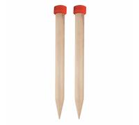 KnitPro Pair of Big Jumbo Birch Knitting Needles 20mm - 35mm x All Lengths