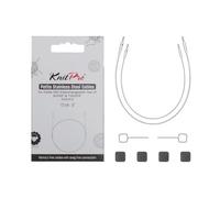 KnitPro Petite Transparent Stainless Steel Fixed Cables (Pack of 2) - 13cm (5") Cable for 5cm (2") & 7.5cm (3") Needles
