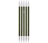 KnitPro Royale Double Ended Knitting Pins, Birchwood/Brass, Multi-Colour, 20 cm x 6.50 mm, Sets of 5