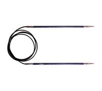 KnitPro Royale: Knitting Pins: Circular: Fixed: 100cm x 3.00mm, Birchwood, brass, Multi-Colour, 3mm