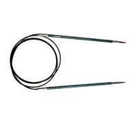 KnitPro Royale: Knitting Pins: Circular: Fixed: 100cm x 3.25mm, Birchwood, brass, Multi-Colour, 3.25mm