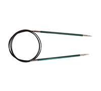 KnitPro Royale: Knitting Pins: Circular: Fixed: 100cm x 3.50mm, Birchwood, brass, Multi-Colour, 3.5mm
