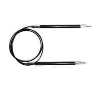 KnitPro Royale: Knitting Pins: Circular: Fixed: 40cm x 6.50mm, Birchwood, brass, Multi-Colour, 6.5mm
