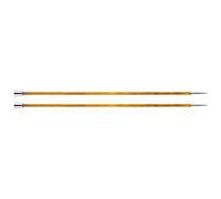 KnitPro Royale: Knitting Pins: Single Ended: 25cm x 3.75mm, Birchwood, brass, Multi-Colour, 3.75mm