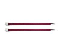 KnitPro Royale: Knitting Pins: Single Ended: 25cm x 9.00mm, Birchwood, brass, Multi-Colour, 9mm