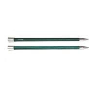 KnitPro Royale: Knitting Pins: Single Ended: 30cm x 10.00mm, Birchwood, brass, Multi-Colour, 10mm