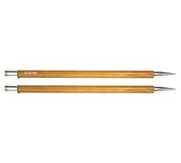 KnitPro Royale: Knitting Pins: Single Ended: 30cm x 12.00mm, Birchwood, brass, Multi-Colour, 12mm