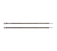 KnitPro Royale: Knitting Pins: Single Ended: 40cm x 4.50mm, Birchwood, brass, Multi-Colour, 4.5mm
