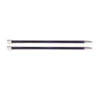 KnitPro Royale: Knitting Pins: Single Ended: 40cm x 6.50mm, Birchwood, brass, Multi-Colour, 6.5mm