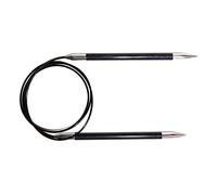 KnitPro Royale: Knitting Pins: Circular: Fixed: 100cm x 6.50mm, Birchwood, brass, Multi-Colour, 6.5mm