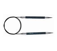 KnitPro Royale: Knitting Pins: Circular: Fixed: 100cm x 8.00mm, Birchwood, brass, Multi-Colour, 8mm