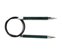 KnitPro Royale: Knitting Pins: Circular: Fixed: 150cm x 10.00mm, Birchwood, brass, Multi-Colour, 10mm