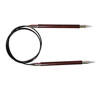 KnitPro Royale: Knitting Pins: Circular: Fixed: 40cm x 7.00mm, Birchwood, brass, Multi-Colour, 7mm