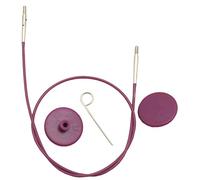 KnitPro Single Cable for Interchangeable Needles 94cm to make 120cm circulars, Purple