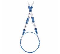 KnitPro Smart Stix: Knitting Pins: Circular: Fixed: Blue: 60cm x 3.25mm