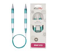 KnitPro Smart Stix: Knitting Pins: Circular: Fixed: Green: 80cm x 12.00mm