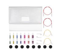KnitPro Interchangeable Needle Set Smartstix Deluxe Short 4" (10cm) - 7 Sizes (3–6mm) - 42161