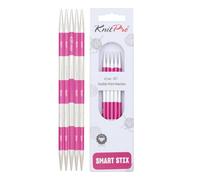 KnitPro Knitting Pins: Double-Ended:, Metal, Pink, 4.5mm