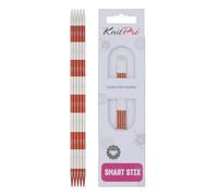 KnitPro Double-Pointed Needles Smartstix Metal 8" (20cm) 3.50mm Sienna