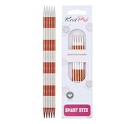 KnitPro Double-Pointed Knitting Needles Smartstix Metal Sienna 8" (20 cm) 4.5 mm