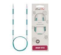 KnitPro Fixed Circular Needles Smartstix 32" (80cm) 4.50mm Green