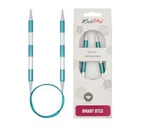 KnitPro Knitting Pins: Circular, Metal Nylon, Green, 8mm