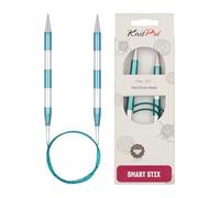 Groves Of Thames Smart Stix: Knitting Pins: Circular: Fixed: Green: 80Cm X 9.00mm