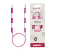 KnitPro SmartStix Circular Needle 100cm 8.00mm - 3pcs, Pink