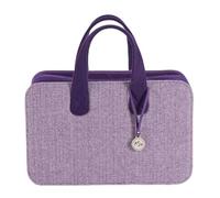 KnitPro Snug Doctor Rectangular Design Bag for Storing Accessories, Lined Fabric, Purple, 38 x 24 x 15cm