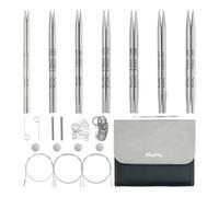 KnitPro Stelo Midi Normal Interchangeable Needle Set 5" (13cm) | 7 US Sizes (2.5 to 8)