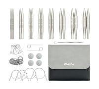 KnitPro Stelo Mini Interchangeable Lace Needle Set 2" (5cm) | 8 US Sizes (2.5 to 10)