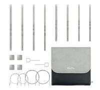 KnitPro Stelo Petite Midi Interchangeable Needle Set 4" (10cm) & 5" (12.5cm) | 4 US Sizes (0 to 2)