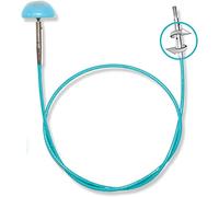 KnitPro Swivel 360° Inter. Cable for 80cm Needle - 3pcs, Blue, Teal
