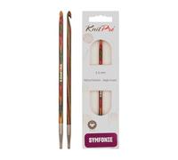 KnitPro KP20747 5 mm Symfonie Crochet Tunisian Single Ended Hooks, Multi-Color